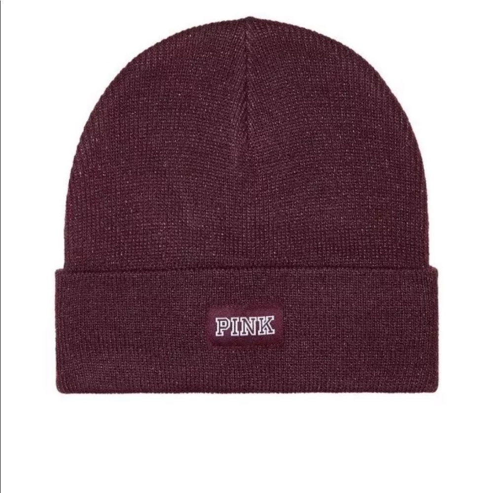 NWT Victoria Secret PINK Knit Sparkle Beanie Hat